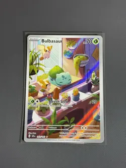 Pokemon TCG Bulbasaur Illustration Card Stellar Crown 143/142 NM/M Condition - Image 1