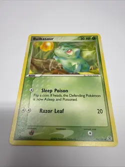 Bulbasaur 54/112 FireRed & LeafGreen Regular Pokemon Card 2004 Vintage English - Image 2