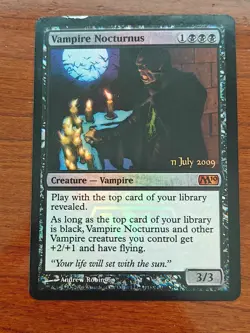 Magic MTG Prerelease Cards Vampire Nocturnus #118/249 Promo Foil TCG CCG M10 MP - Image 1