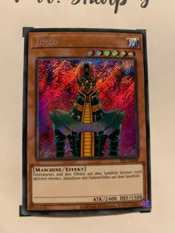 JINZO - PSV-DE000 DEUTSCH Yu-Gi-Oh! CARD SECRET RARE HOLO KONAMI TCG ORIGINAL - Image 4