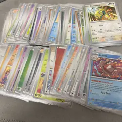 96 Cards Pokemon Prismatic Evolutions Bulk Bundle ALL Reverse Holos Included - Image 1