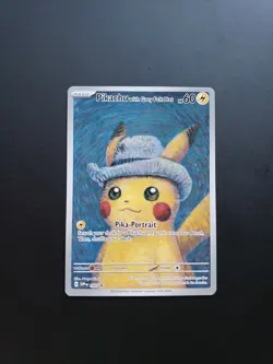 Pikachu with Grey Felt Hat SVP 085 Van Gogh Promo Card NM/M - Image 1