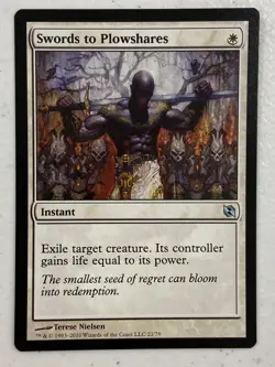 Awesome WOTC MTG Elspeth vs Tezzeret Swords To Plowshare 22/79 NM/M - Image 1