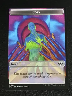 MTG Outlaws of Thunder Junction Copy Token 0001 NM - Image 1