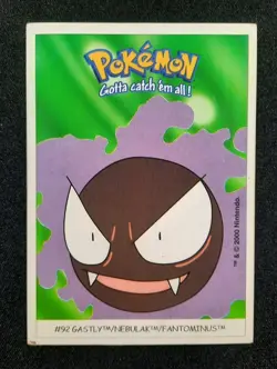 Carte Pokemon : Fantominus Dunkin Boomer 2000 Nintendo #92 TBE - Image 1