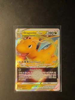 Pokemon Go Dragonite Vstar 050/078 Fullart Holo Dragoran Karte 2022 EN NM - Image 1
