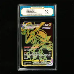 TQG 10 GEM MINT 2022 Pokemon ENG Rayquaza VMAX TG29/TG30 SR - Image 2
