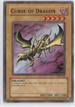 Yugioh - Curse of Dragon LOB-066 Unlimited - The Legend of Blue Eyes White Drago - Image 1