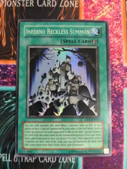 Yu-Gi-Oh! Inferno Reckless Summon DP2-EN025 Unlimited Super Rare NM - Image 1
