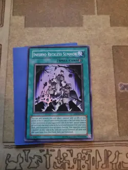 YUGIOH INFERNO RECKLESS SUMMON DP2-EN025 SUPER UNLIMITED ED LP - Image 2