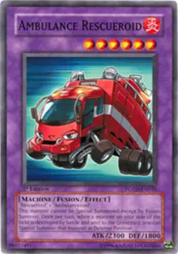 Ambulance Rescueroid - POTD-EN035 - Common - Unlimited Edition x1 - Lightly Play - Image 1