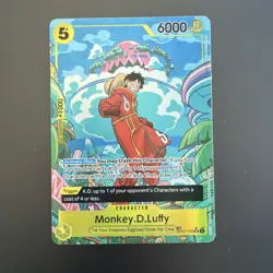One Piece Monkey D Luffy OP07-109 SR Treasure Rare Alt Art English Edition - Image 1