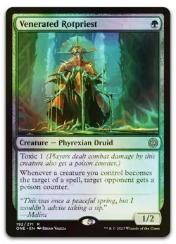 Venerated Rotpriest #192 (Foil) (NM) Phyrexia All Will Be One ONE Magic MTG - Image 1