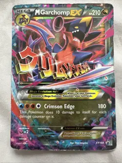 Pokemon M Garchomp EX Black Star Promos Holo Card XY168 - Image 1