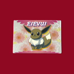 EEVEE (EIVUI)--JAPANESE MEIJI EMBOSSED PROMO FOIL POKEMON CARD - Image 1