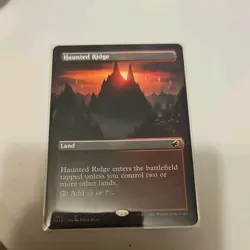 1x Haunted Ridge, Borderless Art, Magic the Gathering MTG NM - Image 1