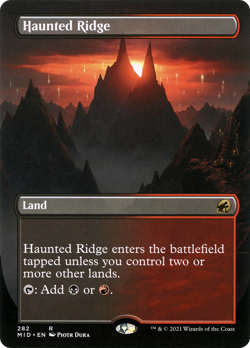 *FOIL* Haunted Ridge MID-282 - Rare - Magic: The Gathering MTG NM - Image 1