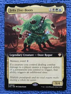MTG 1x Felix Five-Boots Extended Art M Regular #42 | OTC ~ OTJ Commander - Image 1
