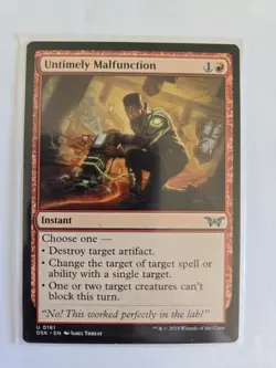 Magic The Gathering Untimely Malfunction Duskmourn: House of Horror Regular - Image 1