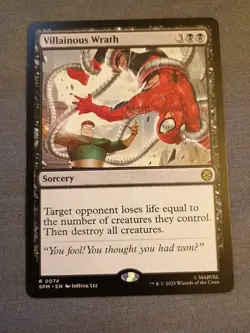 Villainous Wrath Marvel's Spider-Man Regular NM R 0074 - Image 1