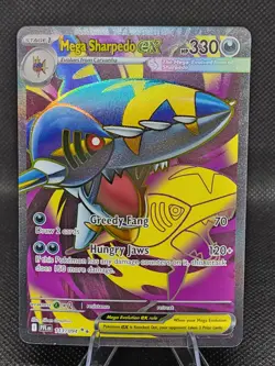 Pokemon TCG Mega Sharpedo EX 113/094 Full Art Ultra Rare Phantasmal Flames - Image 1