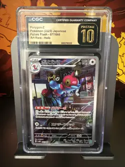 CGC Pristine 10 Porygon-Z 077/066 AR Art Rare Future Flash sv4M Pokemon Card - Image 1