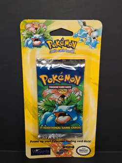 1999 WOTC Pokemon Base Set Sealed Booster Blister Pack Venusaur - Image 2
