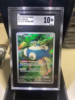 Snorlax Pokemon Promo #051 151 Elite Trainer Graded 10 - Image 1