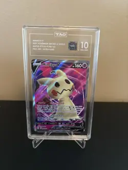 2021 POKEMON SWORD & SHIELD BATTLE STYLES #148 FULL ART/MIMIKYU V TAG 10 - Image 1