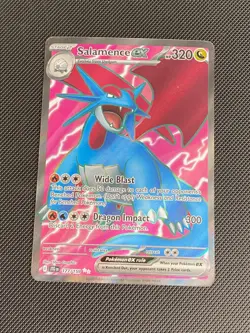 Pokemon Salamence ex 177/159 Sv09: Journey Together Holo Full Art - Image 1