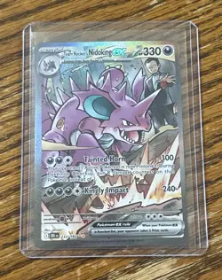 Pokemon TCG Team Rockets Nidoking EX 233/182 Destined Rivals NM Condition - Image 1