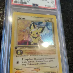 2000 POKEMON NEO GENESIS 1ST EDITION #12 PICHU HOLO PSA 6 - Image 3