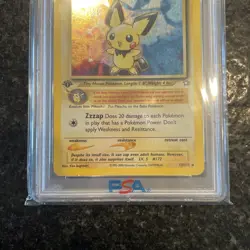 2000 POKEMON NEO GENESIS 1ST EDITION #12 PICHU HOLO PSA 6 - Image 4