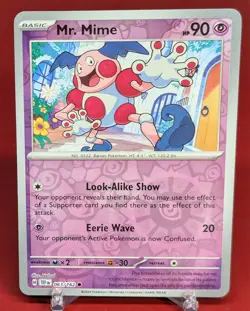 Pokemon Mr. Mime 063/162 Temporal Forces Reverse Holo - Image 1