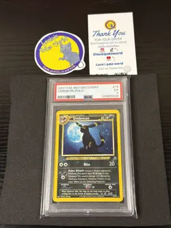 2001 POKEMON NEO DISCOVERY # 13/75 UMBREON HOLO - PSA 5 - - Image 1