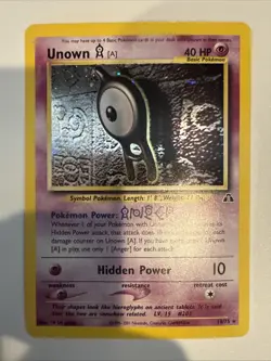 Pokemon Unown A 14/75 Holo Neo Discovery - Image 1