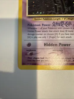 Pokemon Unown A 14/75 Holo Neo Discovery - Image 3