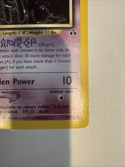Pokemon Unown A 14/75 Holo Neo Discovery - Image 4