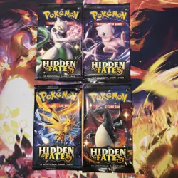 Pokemon Hidden Fates Booster Pack Complete Set - Image 1