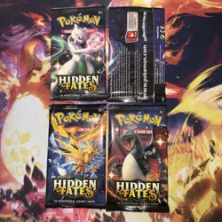 Pokemon Hidden Fates Booster Pack Complete Set - Image 3