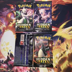 Pokemon Hidden Fates Booster Pack Complete Set - Image 4