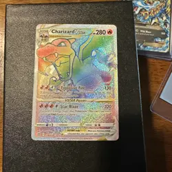 Pokemon SWSH: Brilliant Stars Rainbow Charizard VSTAR 174/172 Mint Condition - Image 1