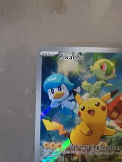 Pokemon Card Pikachu Svp Black Star Promos SVP027 Holo Promo Full Art #27 NM - Image 4