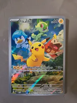 Pokemon Card Pikachu Svp Black Star Promos SVP027 Holo Promo Full Art #27 NM - Image 5