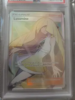 Pokemon Lusamine Trainer Full Art Holo Card 110/111 Crimson Invasion TCG PSA 10 - Image 1