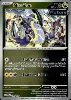 Miraidon - Reverse Holo - Uncommon - Temporal Forces - Pokemon - 121/162 - Image 1