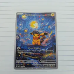 Pokemon Pikachu Starry Night Van Gogh Beautiful Moon FAN ART - Image 1