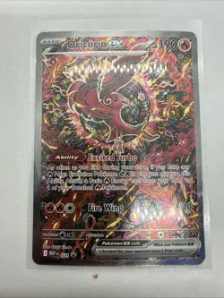 Pokemon TCG Mega Evolution Oricorio EX 024 Black Star Promo Full Art Holo - Image 1