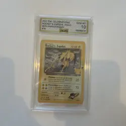 Pokemon Celebrations Classic Collection Rocket's Zapdos 15/132 AGS Gem-MT 10 - Image 1