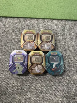 Pokemon Triple Whammy Tin Lot of 5 - Image 1